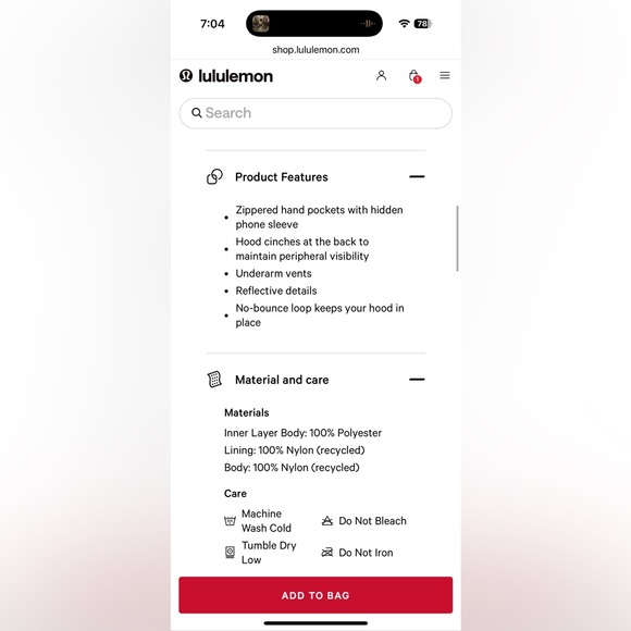 lululemon Women’s InsulEight Cold-Weather Run Shell in green - Picture 14 of 14